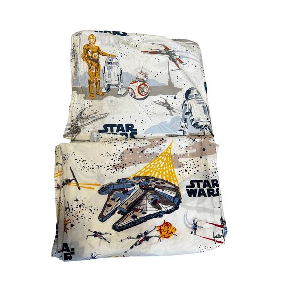 Pottery Barn Kids Star Wars Twin Flat Sheets (Set of 2) - Picture 2 of 4